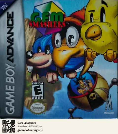 Gem Smashers Game Boy Advance, NTSC box front