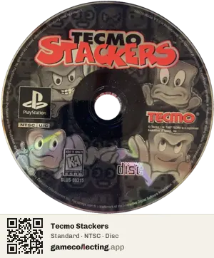 Tecmo Stackers PlayStation, NTSC disc