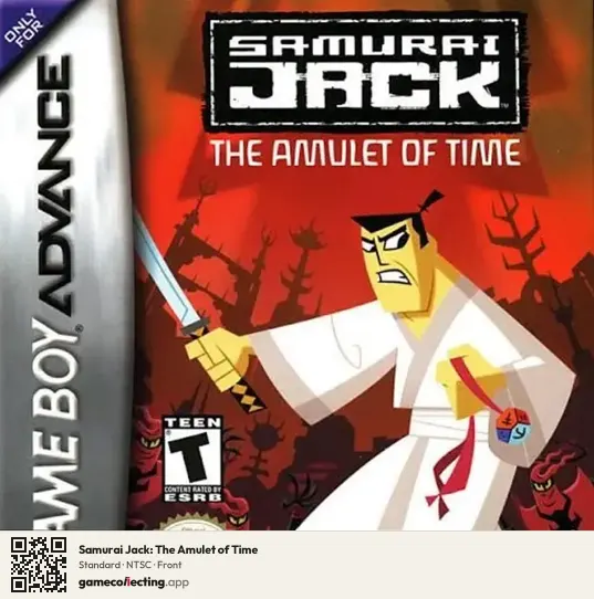 Samurai Jack: The Amulet of Time Game Boy Advance, NTSC box front