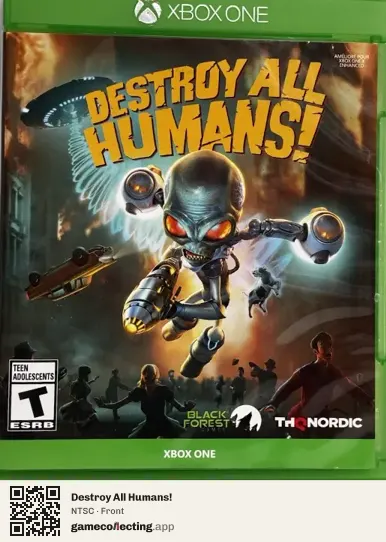 Destroy All Humans! Xbox One, NTSC box front