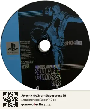 Jeremy McGrath Supercross 98 PlayStation, Asia disc