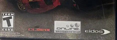 Crash 'N' Burn, the ESRB box on its front