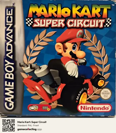 Mario Kart: Super Circuit Game Boy Advance, PAL box front