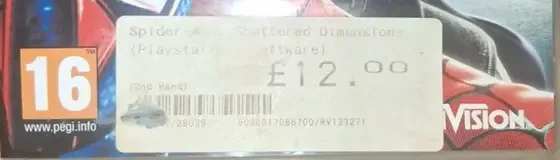 Spider-Man: Shattered Dimensions, the USK square on its front