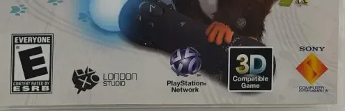 EyePet, the ESRB box on its front