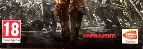 The Witcher 2: Assassins of Kings, the PEGI square on its front
