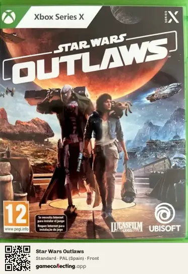 Star Wars Outlaws Xbox Series X, Spain box front