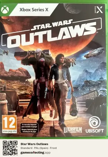 Star Wars Outlaws Xbox Series X, Spain box front