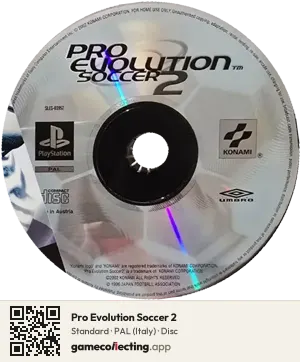 Pro Evolution Soccer 2 PlayStation, PAL disc