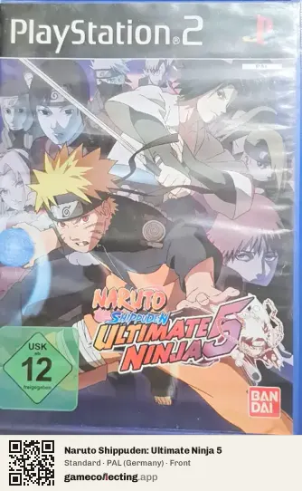 Naruto Shippuden: Ultimate Ninja 5 PlayStation 2, Germany box front