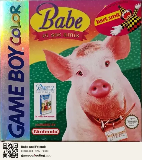 Babe and Friends Game Boy Color, PAL box front