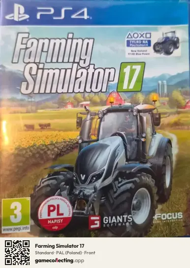 Farming Simulator 17 PlayStation 4, Poland box front