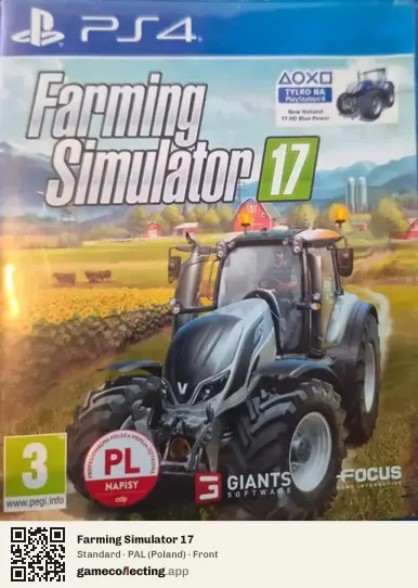 Farming Simulator 17 PlayStation 4, Poland box front