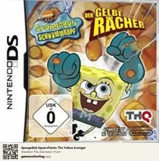 SpongeBob SquarePants: The Yellow Avenger Nintendo DS, Germany box front