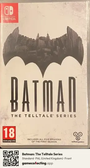 Batman: The Telltale Series Nintendo Switch, United Kingdom box front