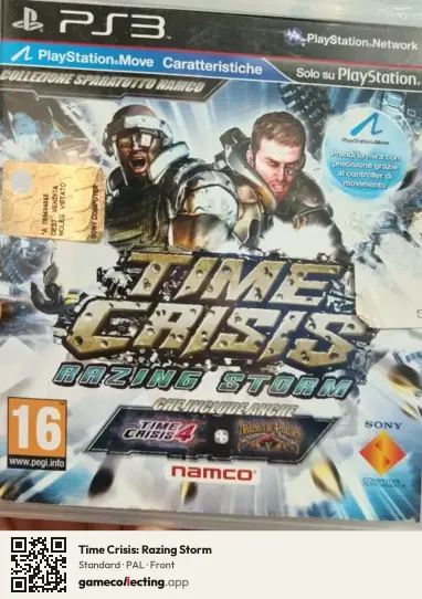 Time Crisis: Razing Storm PlayStation 3, PAL box front