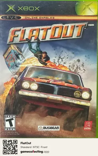 FlatOut Xbox, NTSC box front