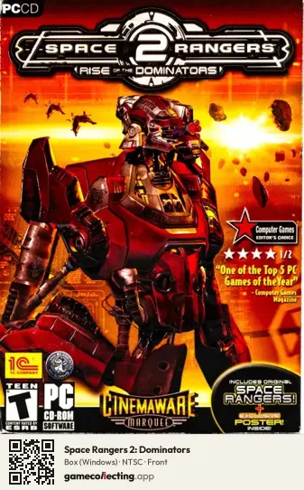 Space Rangers 2: Dominators Computer, NTSC box front