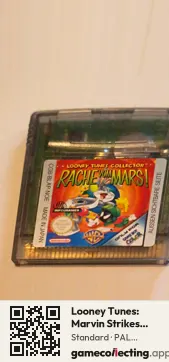 Looney Tunes: Marvin Strikes Back! Game Boy Color, PAL cartridge label