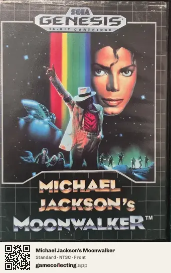 Michael Jackson's Moonwalker Sega Mega Drive / Genesis, NTSC box front