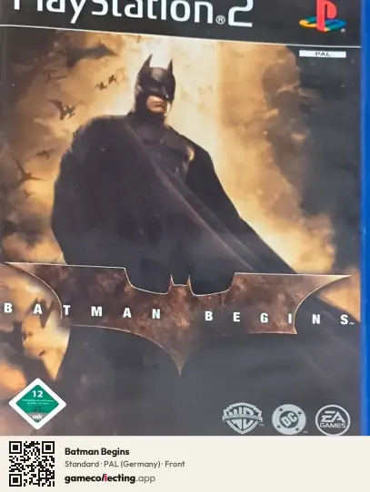 Batman Begins PlayStation 2, Germany box front