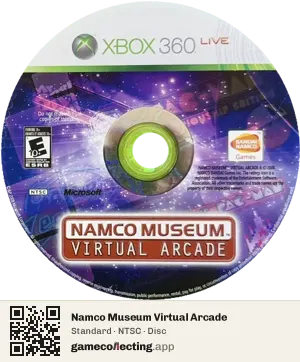 Namco Museum Virtual Arcade Xbox 360, NTSC disc