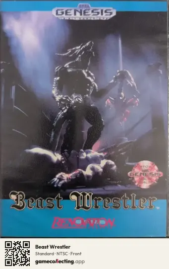 Beast Wrestler Sega Mega Drive / Genesis, NTSC box front