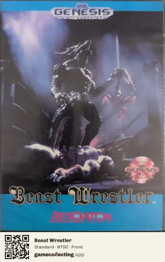 Beast Wrestler Sega Mega Drive / Genesis, NTSC box front