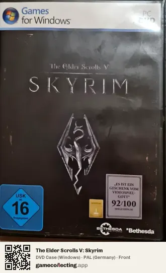 The Elder Scrolls V: Skyrim Computer, Germany box front