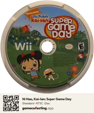 Ni Hao, Kai-lan: Super Game Day Nintendo Wii, NTSC disc