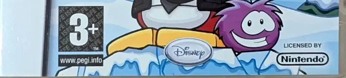 Club Penguin: Elite Penguin Force, the PEGI square on its front