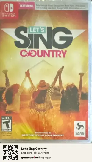 Let's Sing Country Nintendo Switch, NTSC box front