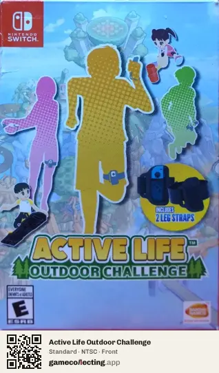 Active Life Outdoor Challenge Nintendo Switch, NTSC box front