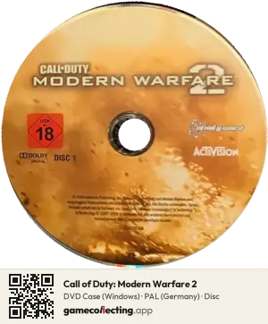 Call of Duty: Modern Warfare 2 Computer, PAL disc