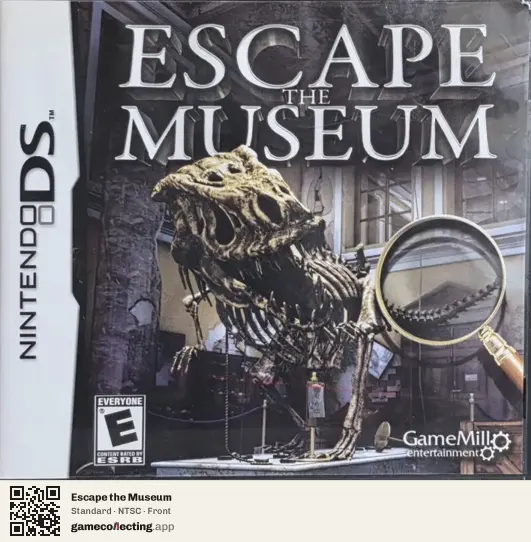 Escape the Museum Nintendo DS, NTSC box front