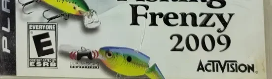 Rapala Fishing Frenzy 2009, the ESRB box on its front