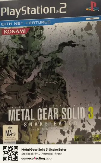 Metal Gear Solid 3: Snake Eater PlayStation 2, Australia box front