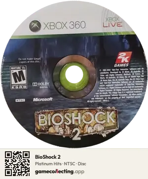 BioShock 2 Xbox 360, NTSC disc