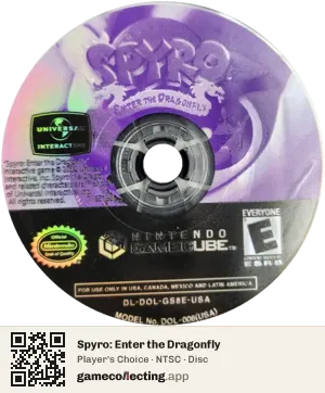 Spyro: Enter the Dragonfly Nintendo GameCube, NTSC disc