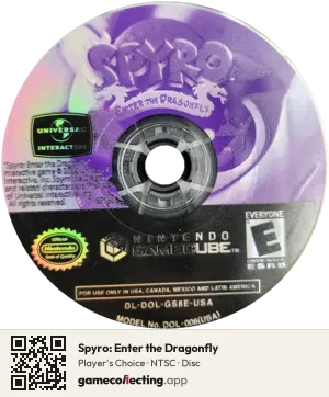 Spyro: Enter the Dragonfly Nintendo GameCube, NTSC disc