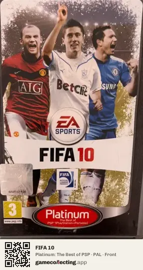 FIFA 10 PlayStation Portable, PAL box front