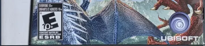 Battle of Giants: Dragons, the ESRB box on its front