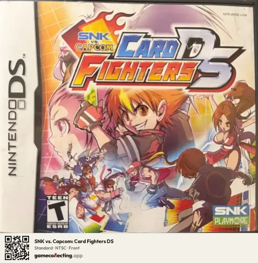 SNK vs. Capcom: Card Fighters DS Nintendo DS, NTSC box front