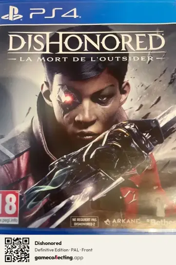 Dishonored PlayStation 4, PAL box front