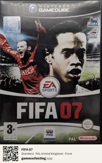 FIFA 07 Nintendo GameCube, United Kingdom box front