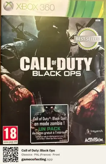 Call of Duty: Black Ops Xbox 360, France box front