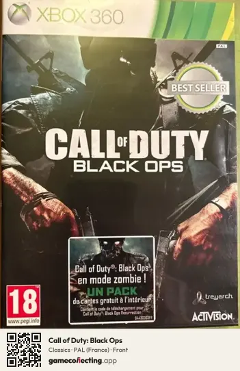 Call of Duty: Black Ops Xbox 360, France box front