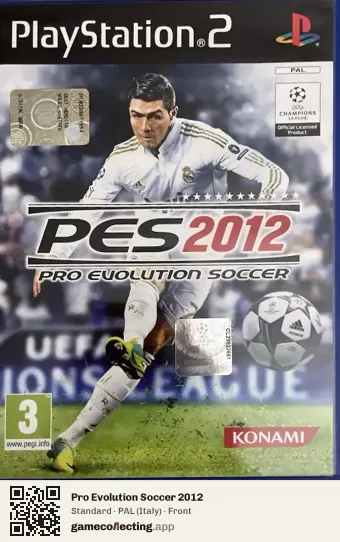 Pro Evolution Soccer 2012 PlayStation 2, Italy box front