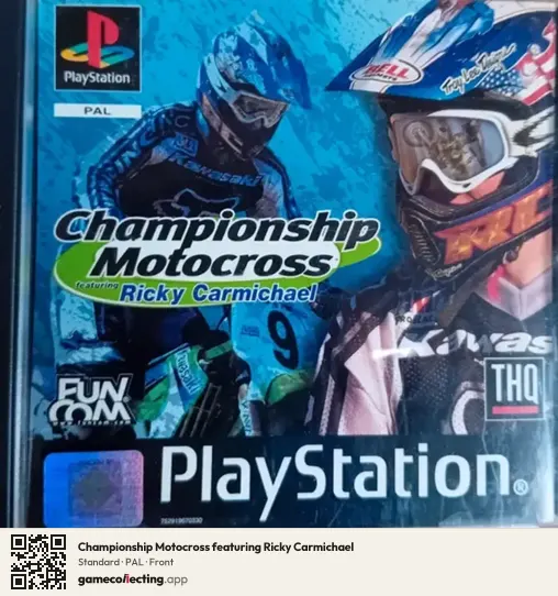 Championship Motocross featuring Ricky Carmichael PlayStation, PAL box front
