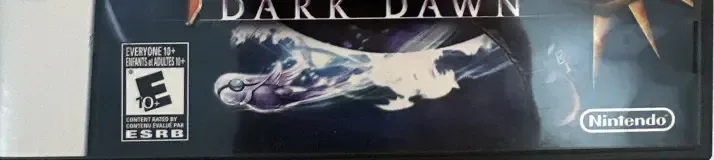 Golden Sun: Dark Dawn, the ESRB box on its front